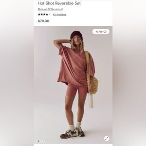 FP Movement Hot Shot Reversible Set in Pink